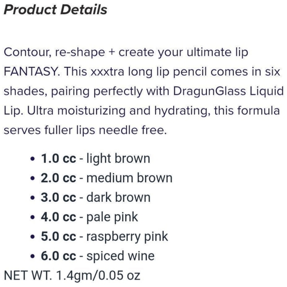 š Dragon Beauty Lip Job Liner 2.0 cc Medium Brown š¤ - Picture 6 of 10